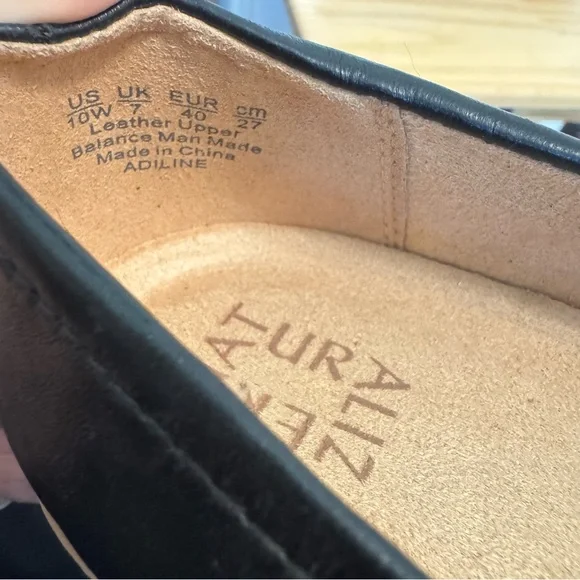 Naturalizer Black Adiline Leather Loafers - Picture 4 of 4